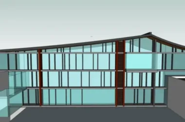SketchUp Business Model: Modern Chinese-Style Low-Rise Clubhouse Design-BIM WORLD