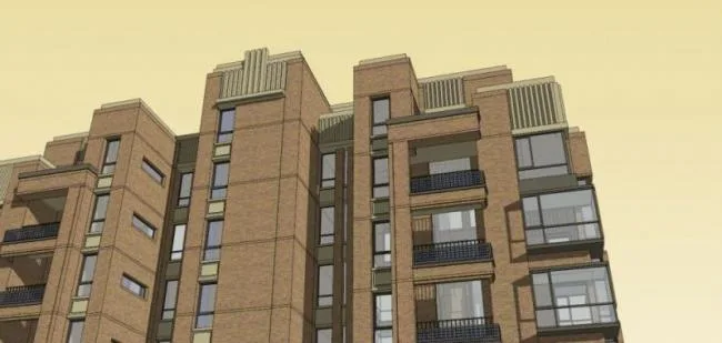 Sketchup Residential Model | High rise Residential Buildings, Residential Buildings, Classical Style