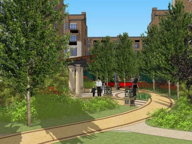 Sketchup Landscape Model | Square Landscape, Residential Landscape, Classical Style