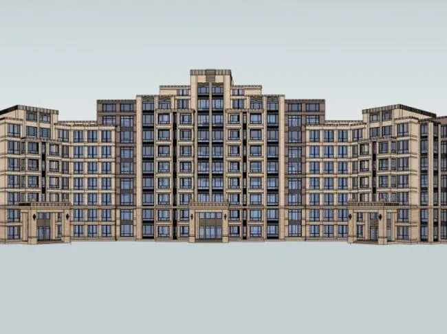 Sketchup Residential Model | Multi story Residence, Modern Style
