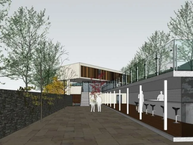 Sketchup Business Model | Low Level Clubhouse, Modern Style