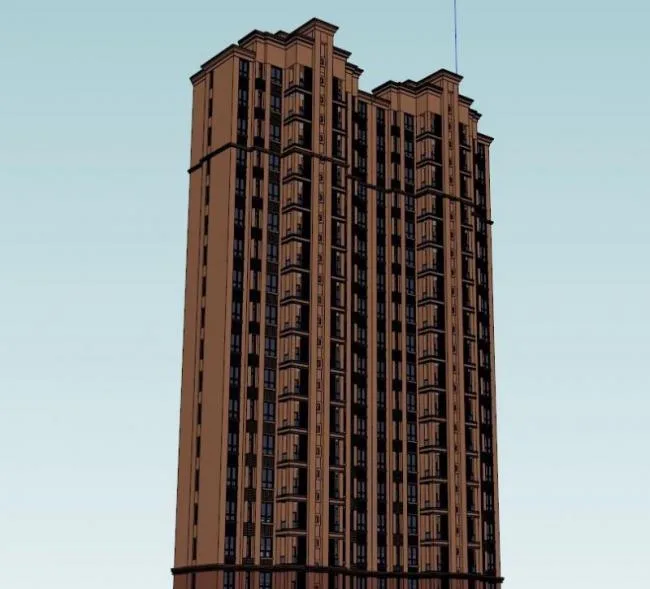 Sketchup Residential Model | High rise Residential Buildings, Residential Buildings, Classical Style