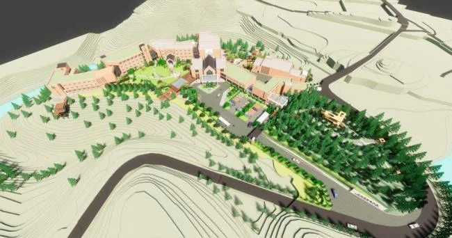 Sketchup Hotel Model | Multi story Guesthouse, Hotel, Modern Style