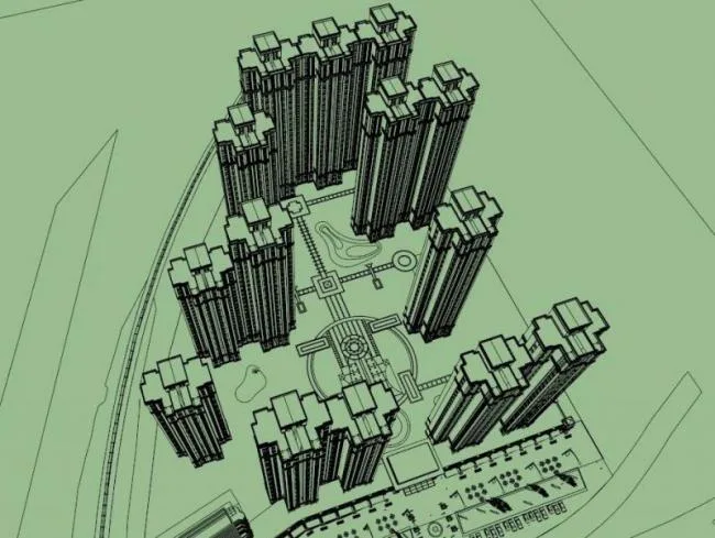 Sketchup Residential Model | High rise residential buildings, residential buildings, classical style