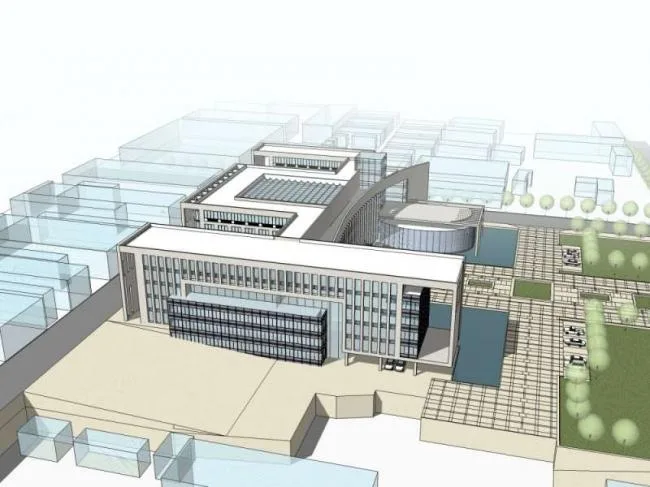 Sketchup Office Model | Multi story Office Building, Modern Style