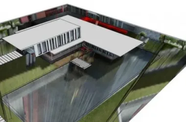 SketchUp Business Model: Multi-Story Clubhouse and Modern Commercial Building Design-BIM WORLD