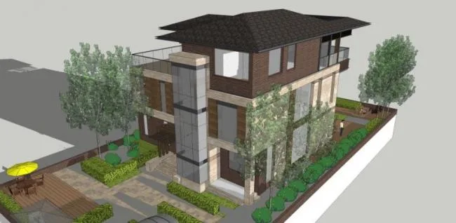 Modern Solo Villa Design | SketchUp 3D Model