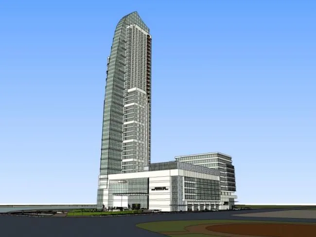 Sketchup Hotel Model | Super High rise Hotel, Modern Style