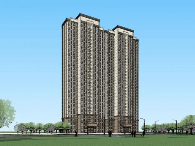 Sketchup Residential Model | Super High rise Residential Buildings, Residential Buildings, Classical Style