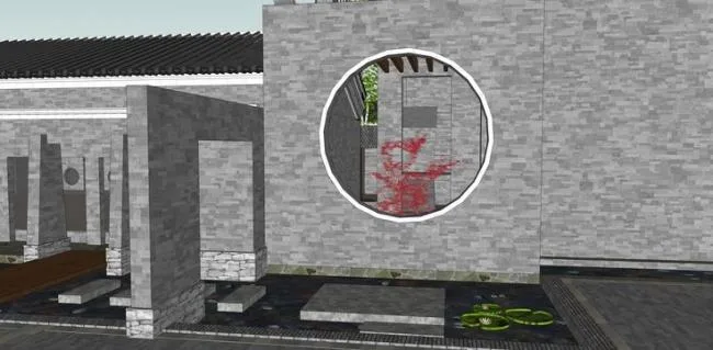 Sketchup Residential Model | Residential, Courtyard, Ancient Architecture, Courtyard Design, Chinese Style