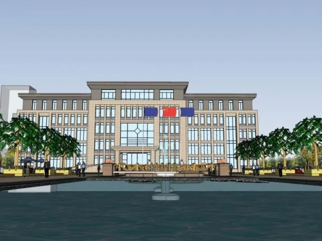 Sketchup Office Model | Multi story Office Building, Modern Style