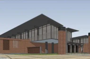 Modern Multi-Story Office Building Model in SketchUp-BIM WORLD