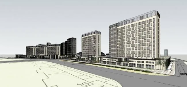 Sketchup Office Model | High rise office buildings, hotels, shopping malls, commercial podiums, modern style