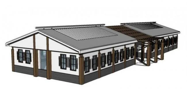 Sketchup Sports Center Model | Multi story Sports Activity Room, Chinese Style