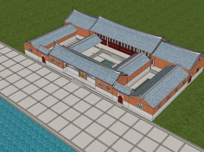 Sketchup Ancient Architecture Model | Multi story Minnan Architecture, Ancient Architecture, Chinese Style