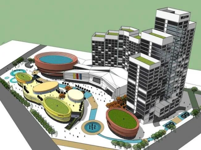 Sketchup Hotel Model | High rise Hotel, Modern Style