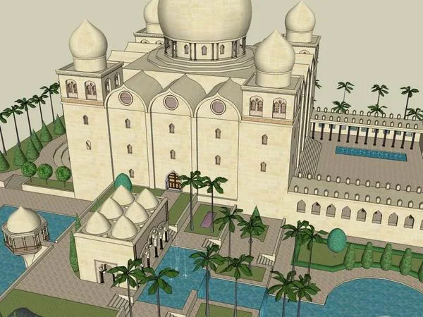 Sketchup Ancient Architecture Model | Multi story Castle, Classical Style, Ancient Architecture