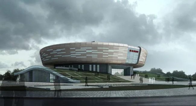 Sketchup Cultural Model | Multi story Museum, Cultural Architecture, Modern Style
