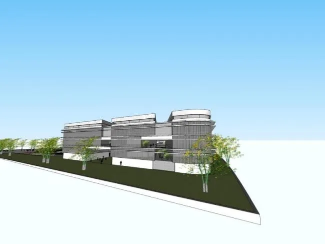 Sketchup School Model | Multi story University School, Campus Educational Architecture, Modern Style