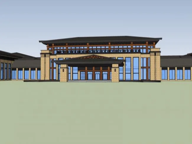 Sketchup Business Model | Multi story Club, Chinese Style