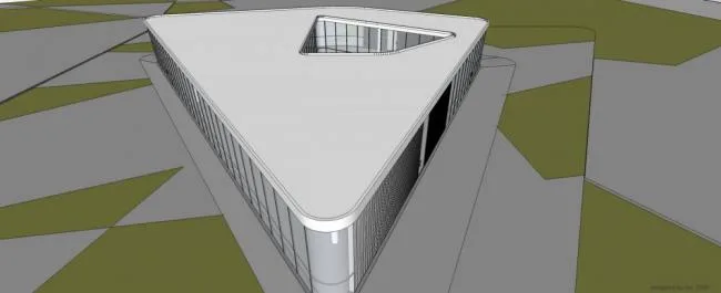 Sketchup Cultural Model | Museum, Art Gallery, Exhibition Hall, Cultural Architecture, Modern Style