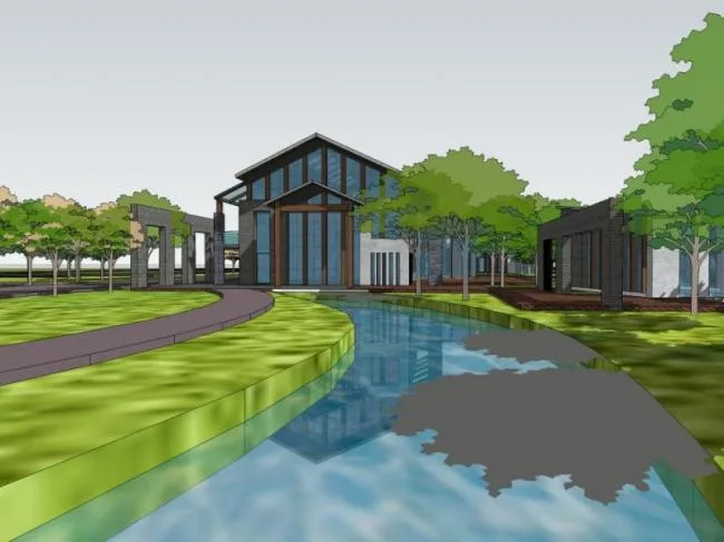 Sketchup Landscape Model | Landscape Architecture, Chinese Style