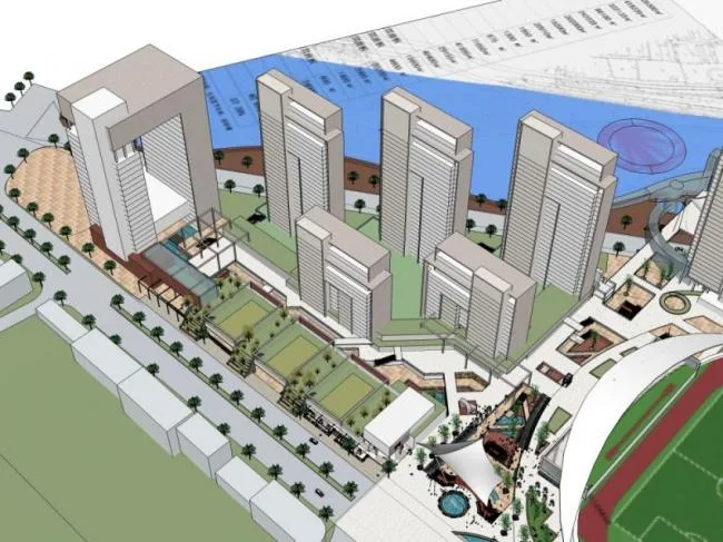Sketchup Complex Model | Multi story Commercial Complex, Residential, Office, Modern Style