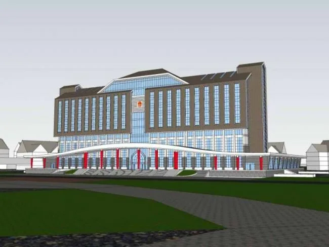 Sketchup Office Model | Government Office Building, High Rise Office Building, Classical Style