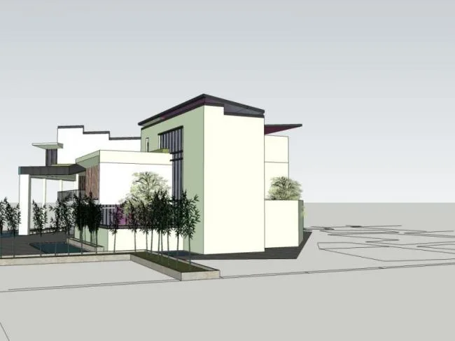 Sketchup Villa Model | Solo Villa, Modern Style