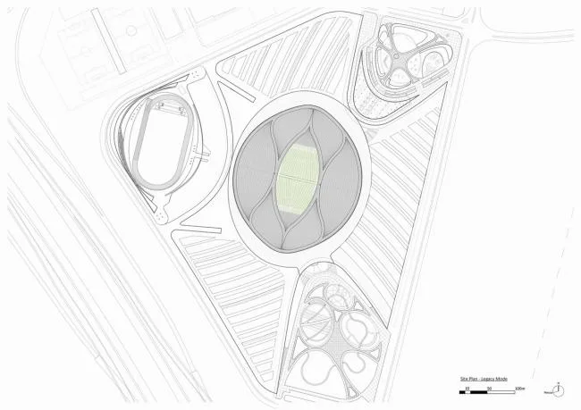 BIM architecture | Like sails raised on the sea: 2022 World Cup main venue/Zaha Hadid Architects