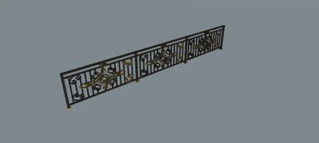 SketchUp Material Models for European Architectural Components and Railings