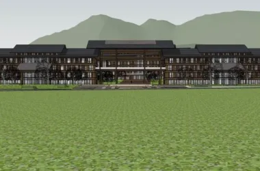 Classical Multi-Story Office Building Model in SketchUp-BIM WORLD