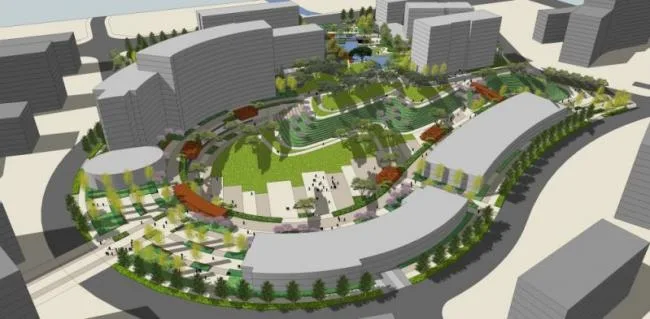 Sketchup Landscape Model | Office Landscape, Modern Style