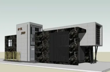 Modern Sales Office Design Using SketchUp Business Model-BIM WORLD