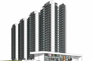 Modern 23-Story High-Rise Residential Building SketchUp Model-BIM WORLD