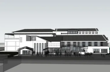 Modern Multi-Story Hotel Model in SketchUp | Contemporary Chinese Design-BIM WORLD