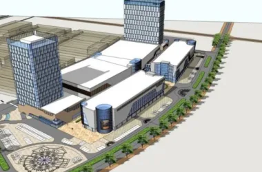 SketchUp Complex Model: Multi-Story Modern Commercial Office Building-BIM WORLD