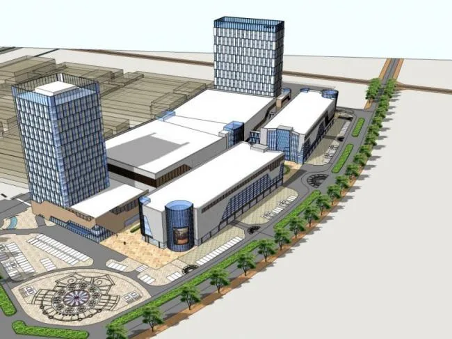 SketchUp Complex Model: Multi-Story Modern Commercial Office Building