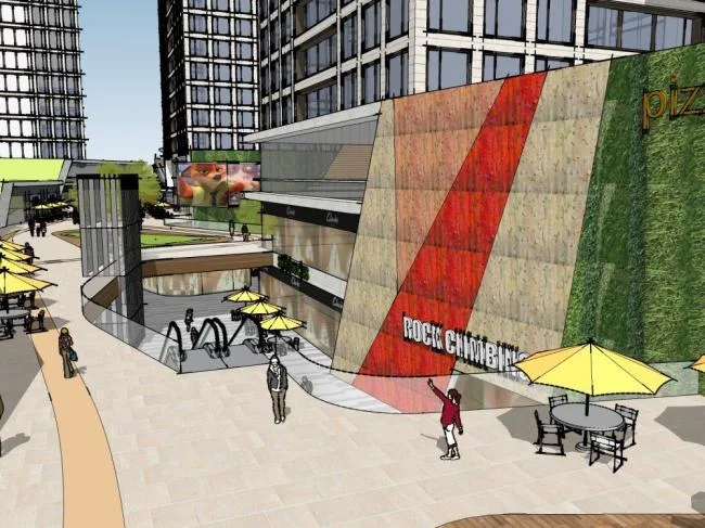 Sketchup Complex Model | Commercial and Residential Complex, Super High rise Residential, Ground Floor Commercial, Modern Style
