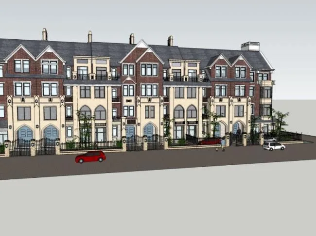 Sketchup Villa Model | Stacked Villa, British Style