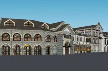 SketchUp Business Model: Multi-Story Commercial Street in Traditional Chinese Style-BIM WORLD