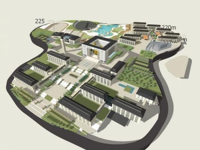 Sketchup School Model | Multi story School, Campus Educational Architecture, Classical Style