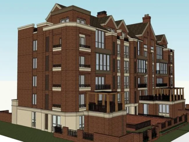 Sketchup Residential Model | Multi story Garden House, Classical Style