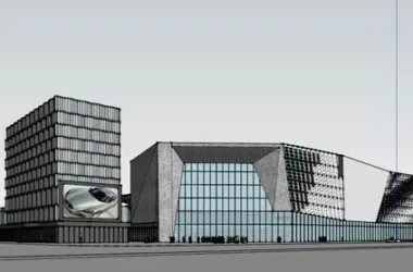 SketchUp Business Model: Multi-Layer Modern Shopping Mall Design-BIM WORLD