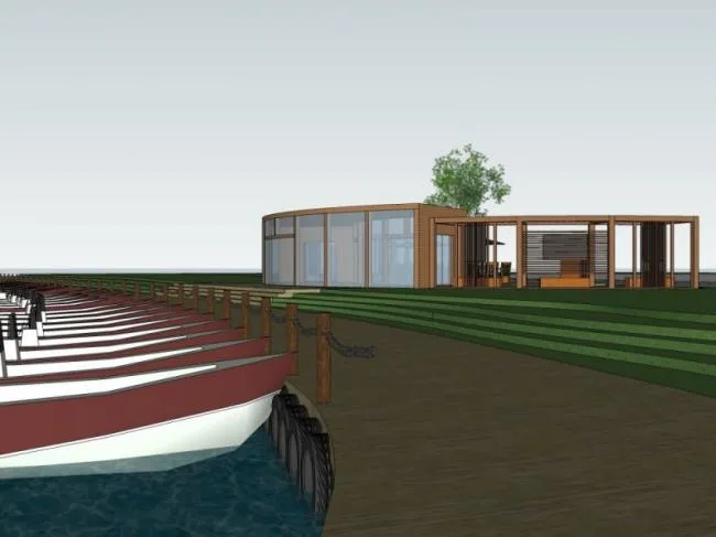 Sketchup Landscape Model | Square Landscape, Modern Style