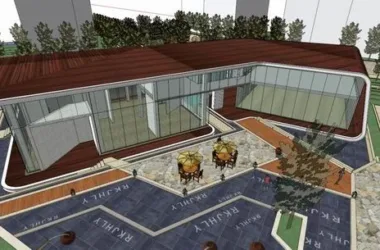 Modern Multi-Story Residential Clubhouse Model in SketchUp-BIM WORLD