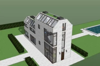 Modern Solo Villa Model in SketchUp-BIM WORLD