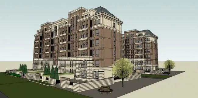 Sketchup Residential Model | Double sided Multi story Residential, Modern Style, Garden House