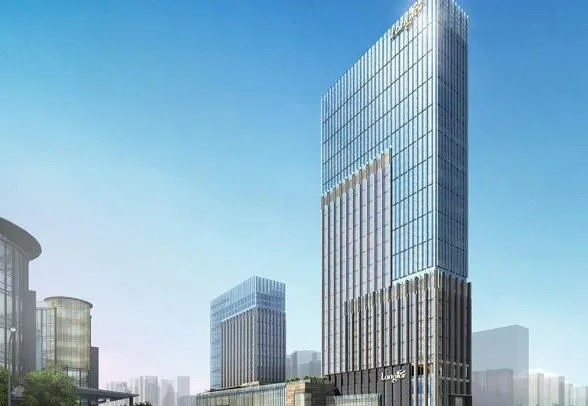 Modern Super High-Rise Hotel Model in SketchUp