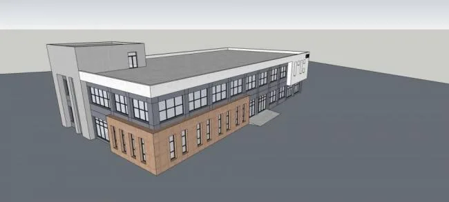 Sketchu Industrial Building | Multi story factory building, industrial architecture, modern style